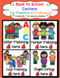 Back to School Math and Literacy Game Bundle for Preschool