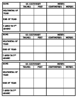 Preview of Back to School Measurement.