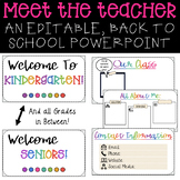 Back to School/Meet The Teacher/Expectations Presentation 