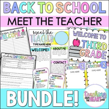 Back to School | Meet the Teacher Night BUNDLE by Teaching from the ...