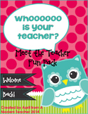 Back to School Meet the Teacher Pack Owl