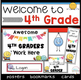 Back to School Meet the Teacher Posters for 4th grade