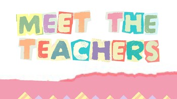 Preview of Back to School Meet the Teacher Presentation: Scrapbook Style