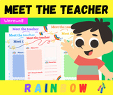 Back to School Meet The Teacher Rainbow
