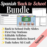 Back to School Mega Bundle for Spanish | Routines | Activities