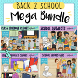 Back to School Mega Clipart Bundle With a Daily Routine, S