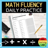 Back to School Mental Math Fact Fluency Quizzes -Add, Subt