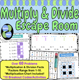 Back to School Middle Math, Math Facts (Multiply/Divide) D