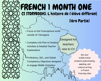 Preview of Back to School | Middle School French | 4-wk Comprehensible Input Unit | Part 1