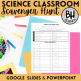 Back to School Middle School Science Scavenger Hunt Activity