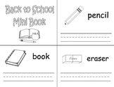 Back to School Mini Book - Trace and Write