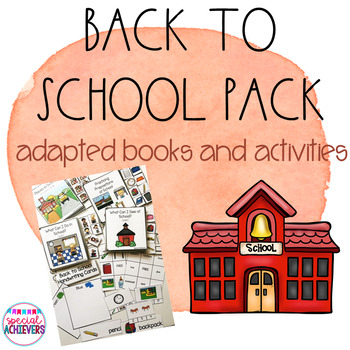 Preview of Back to School Adapted Books Bundle