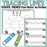 Back to School Morning Bin | Fine Motor Tracing Lines Back