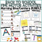 Back to School Morning Bins Bundle | Back to School Fine M