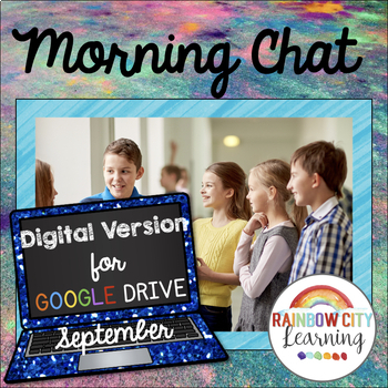 Preview of Back to School Morning Chat September Prompts Google Drive Version