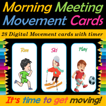 Preview of Back to School Morning Meeting Brain Breaks for PreK, Kinder & 1st PPT/Google S