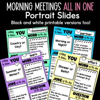 Back to School Morning Meeting Slides FREE Morning Greetings and Messages