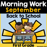 Back to School Morning Work {1st Grade} PDF and Digital Ready!