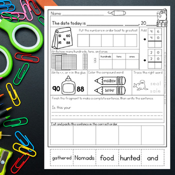 Back to School Morning Work {2nd Grade} PDF and Digital Ready! | TpT