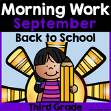 Back to School Morning Work {3rd Grade} PDF and Digital Ready!