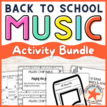 Preview of Back to School Music Activities | Music Class Activity Ice Breaker Bundle
