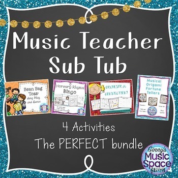 Preview of Music Sub Tub Plans Bundle