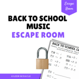 Back to School Music Escape Room