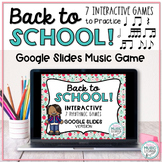 Back to School Music Google Classroom, Distance Learning BUNDLE of 7 Games