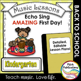 Back to School Music Lesson Plan!  Echo/Voice Kindergarten