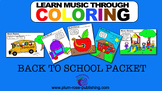 Back to School Music Review Color by Music