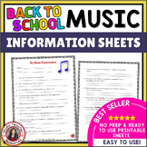 All About Me Music - Back to School Music - First Day of M