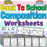 Back to School Music Worksheets | Back to School Compositi