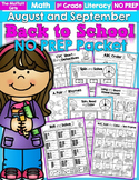 Back to School NO PREP Math and Literacy Packet (1st Grade)
