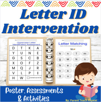 Preview of NO PREP Phonics Reading Intervention| Letter Identification | Assessment Data
