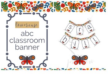 Preview of Back to School Name Banner | Printable Classroom Banner | Lowercase Letters
