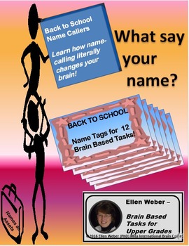 Preview of Back to School Name Callers - Tags and Tasks to Propel New Terms