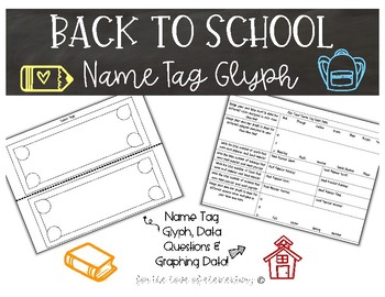 Back To School Name Glyph By For The Love Of Elementary Tpt