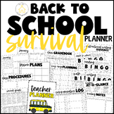 Back to School New Teacher Survival Planner Binder | Edita