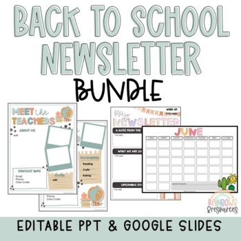Preview of Back to School Newsletter Bundle