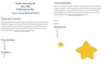 Preview of Back to School Newsletter Template