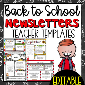 School Newsletter Templates Worksheets Teaching Resources Tpt