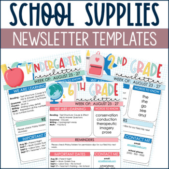 Preview of Back to School Newsletters 