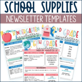 Back to School Newsletters 