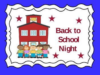 Preview of Back to School Night