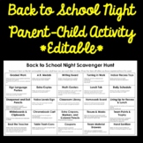 Back to School Night Classroom Scavenger Hunt for Parents 