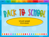 Back to School Night Digital Flipbook (Google Slides)