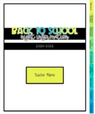 Back to School Night Digital Flipbook (Google Slides): Cool Hues