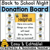 Back to School Night - Donation Board