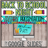 Back to School Night Editable Presentation in Google Slides™