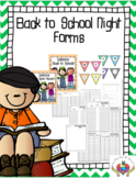 Back to School Night Forms